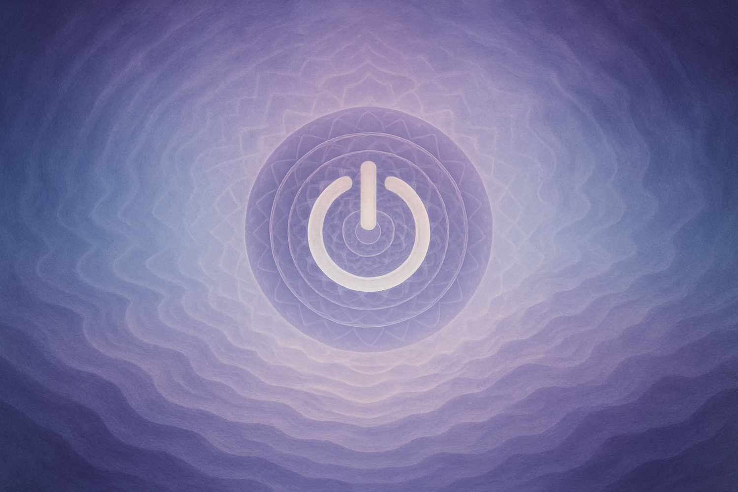 Abstract meditation reset button for the mind