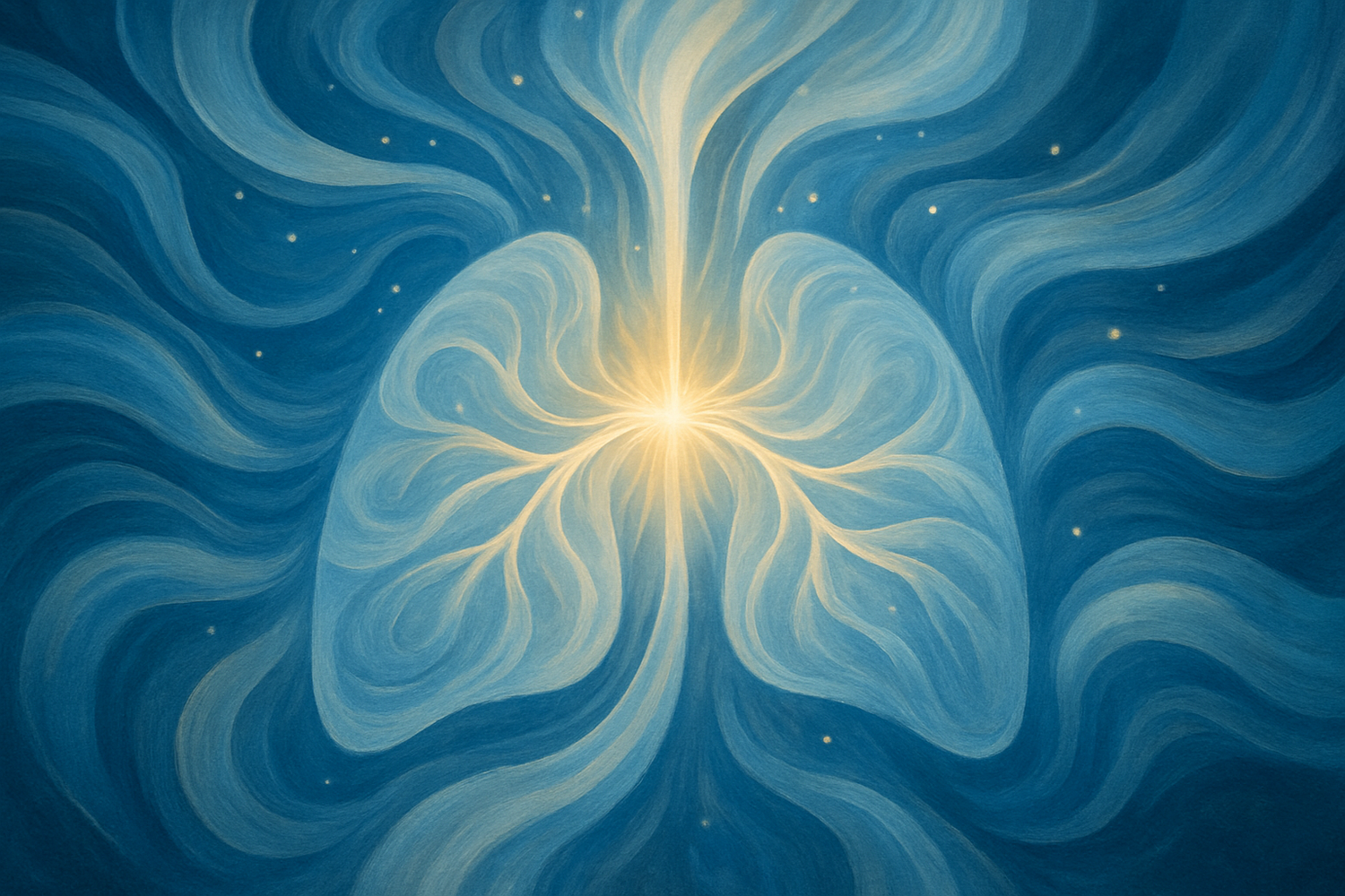 Abstract representation of the power of breath